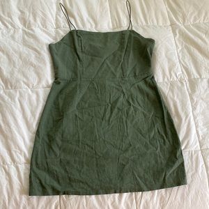 PACSUN LOTTIE MOSS GREEN DRESS